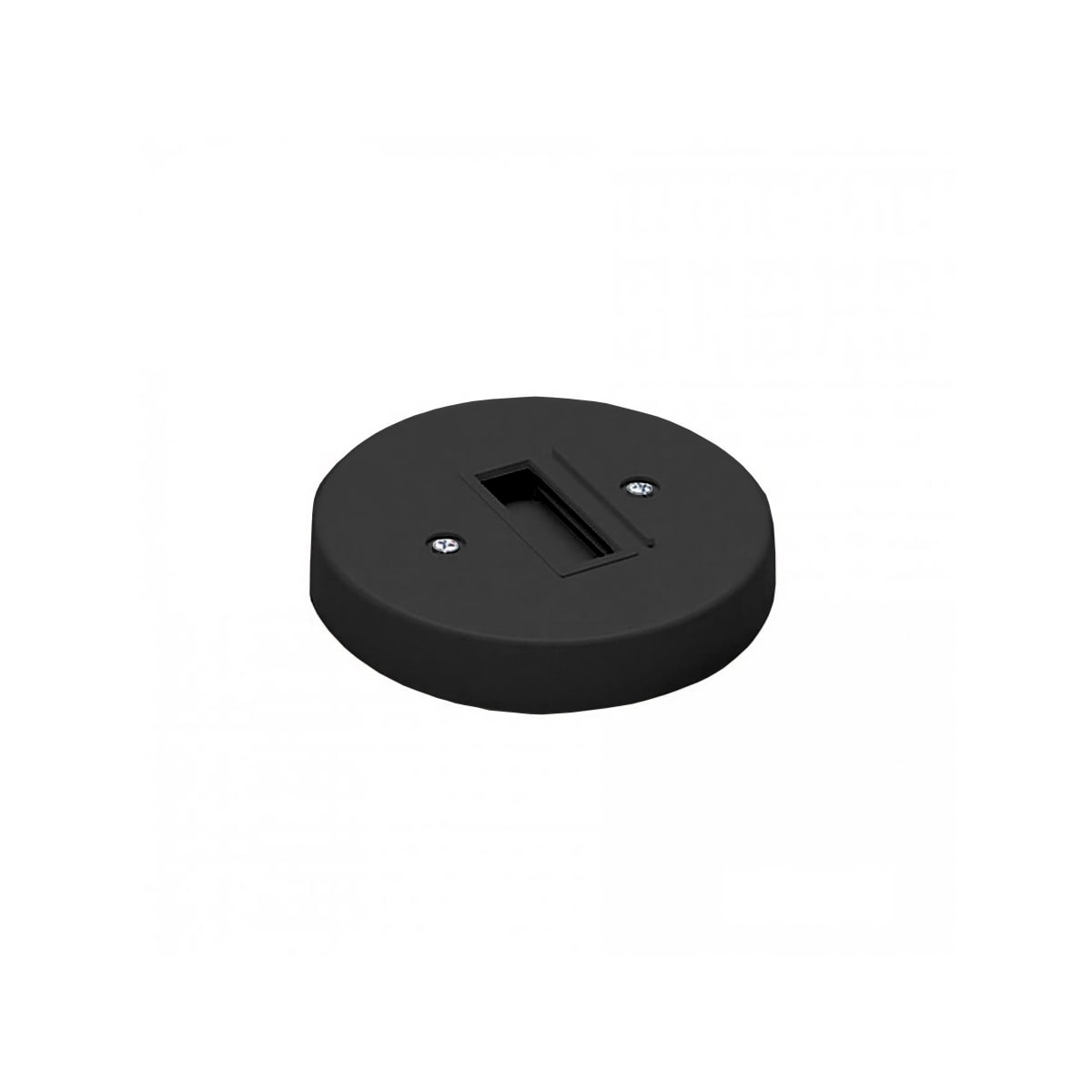 WAC Lighting LMP-BK Black Round Monopoint Canopy for L-Track Fixtures -  LightingDirect.com