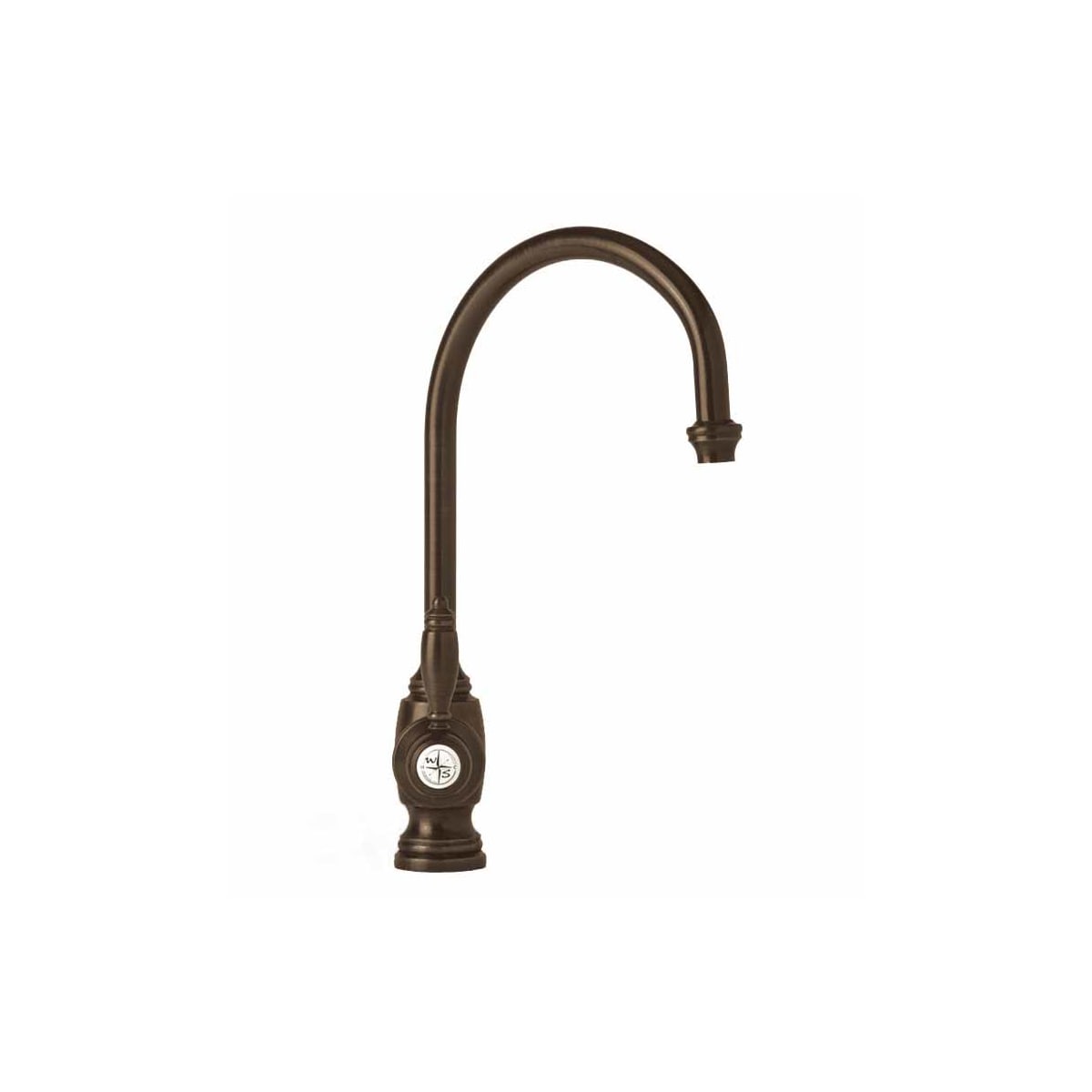 Waterstone 4300-AB Antique Brass Hampton 1.75 GPM Single Hole Kitchen Faucet  with Lever Handle