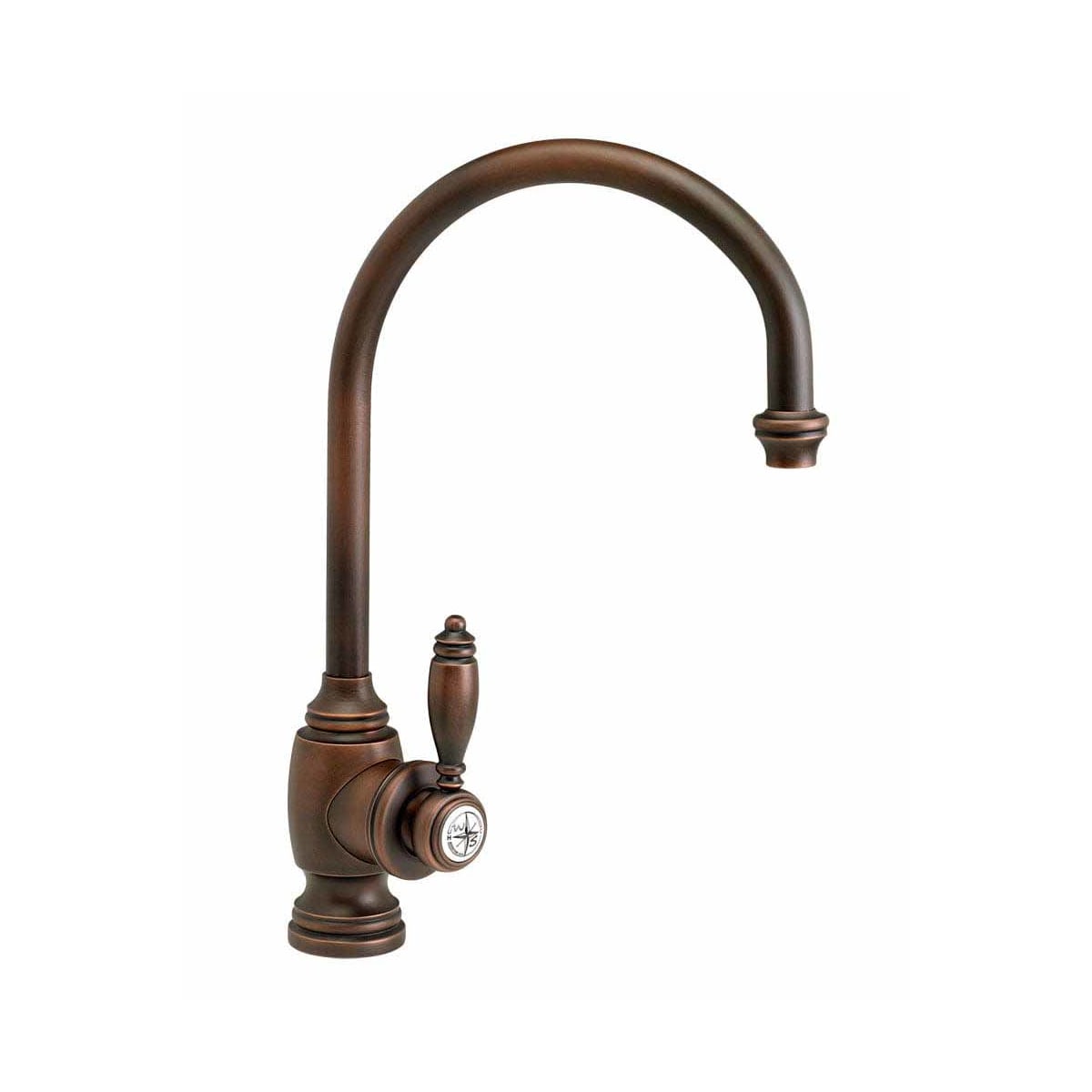 Waterstone 4300-DAMB Distressed American Bronze Hampton 1.75 GPM Single  Hole Kitchen Faucet with Lever Handle