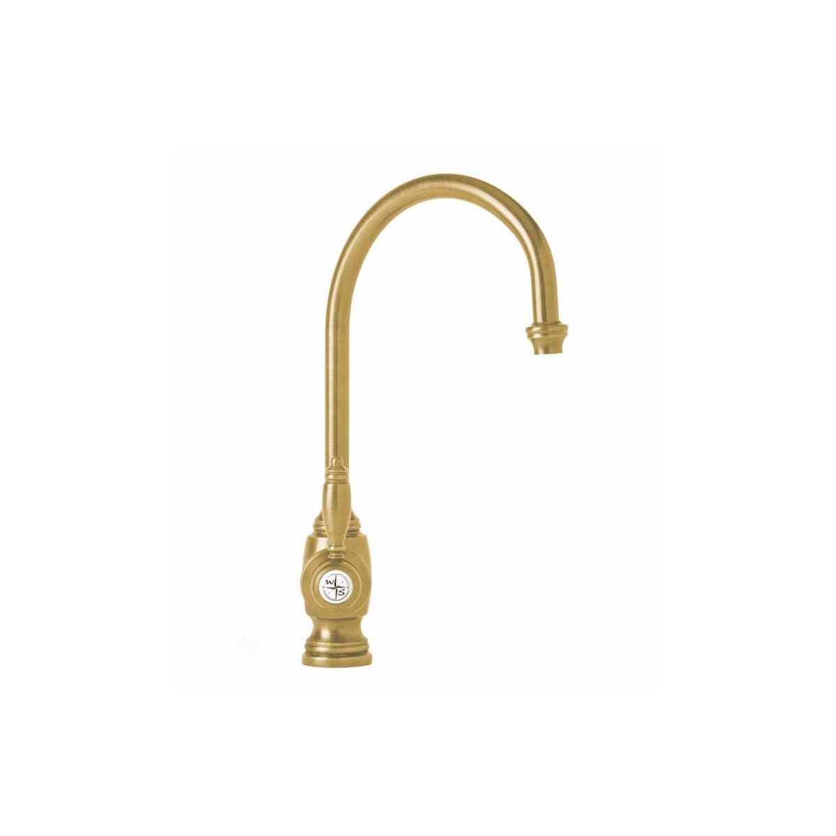 Waterstone 4300-PB Polished Brass Hampton 1.75 GPM Single Hole Kitchen  Faucet with Lever Handle
