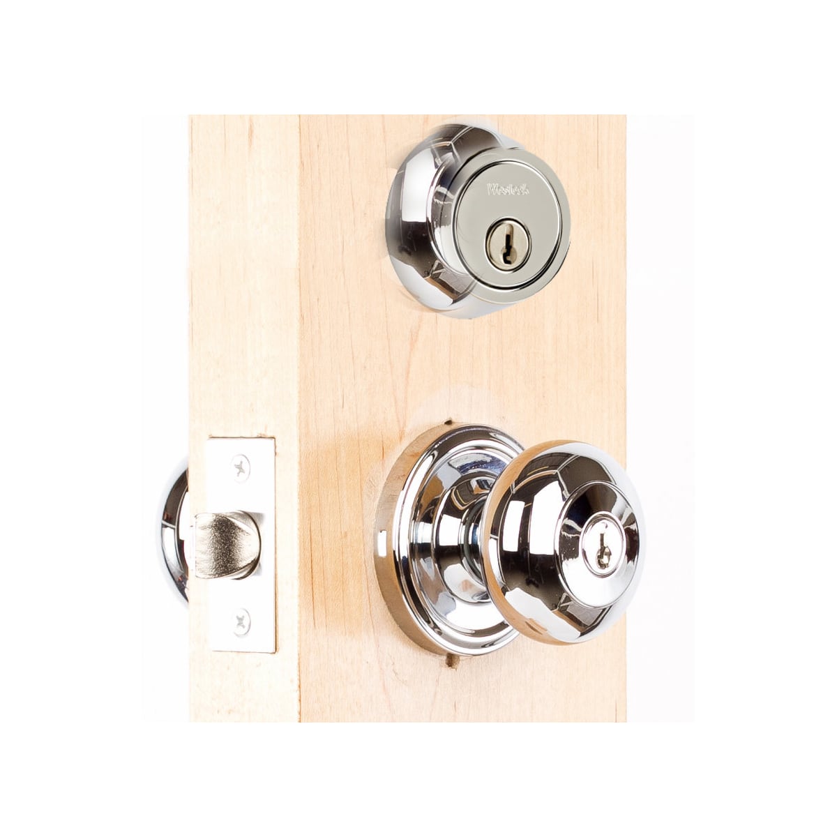 Weslock 00640i 671 6 Polished Chrome Single Cylinder Keyed Entry