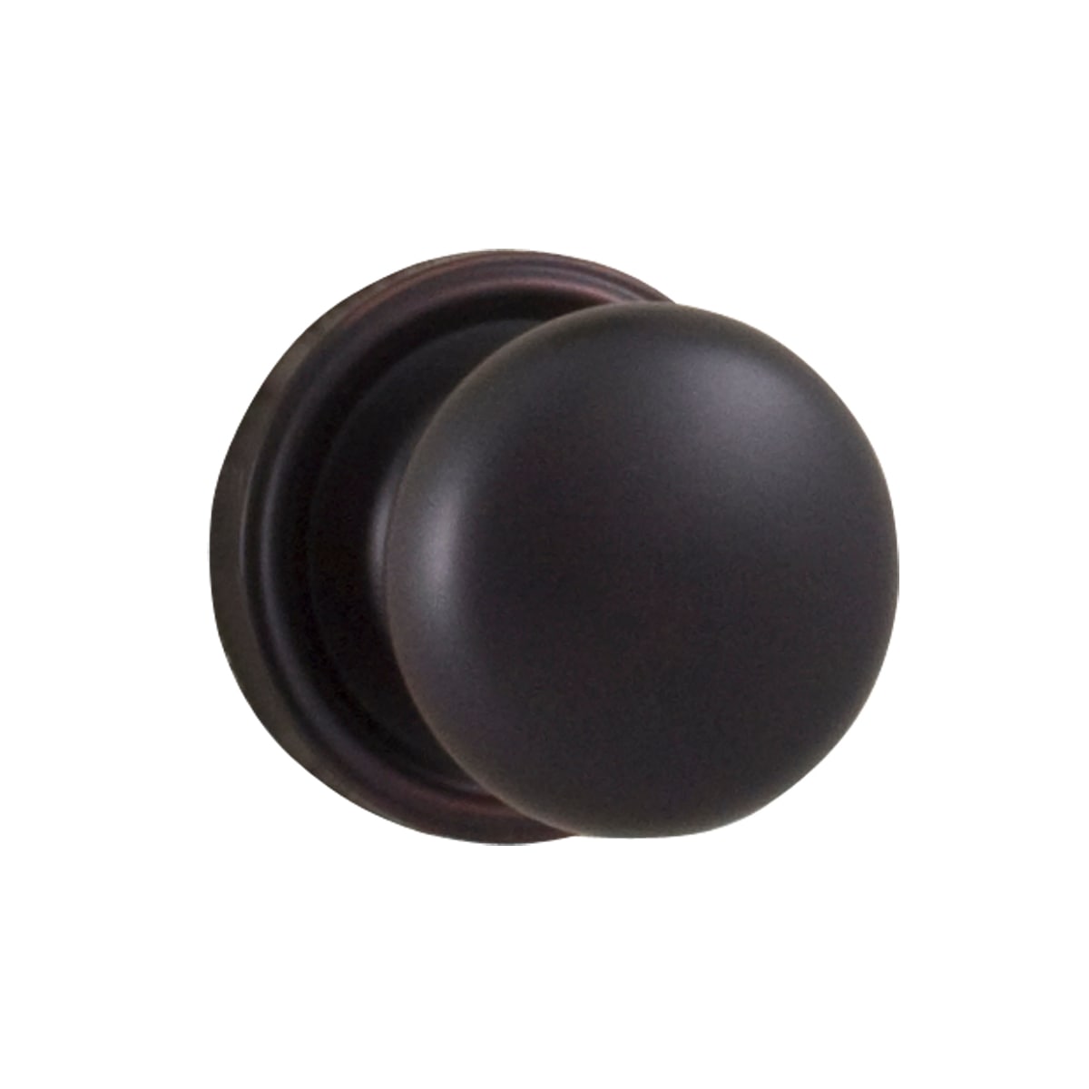 Weslock 00600I1I1SL20 Oil Rubbed Bronze Impresa Passage Door Knob with  Round Rose from the Elegance Collection