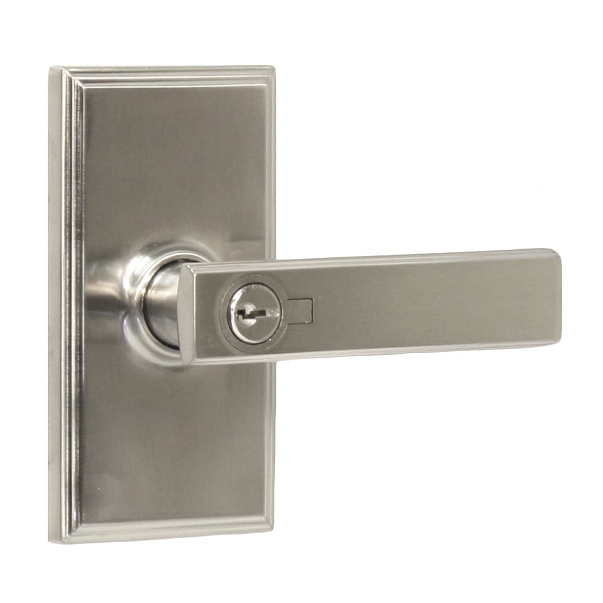 Weslock 03740pnpnsl23 Satin Nickel Utica Keyed Entry Door Lever Set Weslock 03740pnpnsl23 Utica Keyed Entry Door