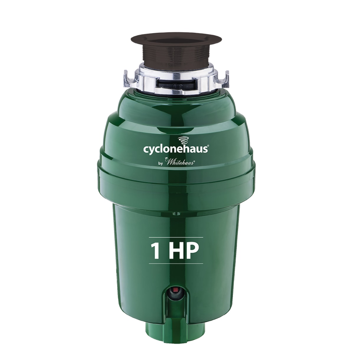 Whitehaus Collection Cyclonehaus 1 HP Continuous Feed Garbage Disposal in Brushed Nickel Whitehaus Collection Cyclonehaus 1 HP Continuous Feed Garbage Disposal in Brushed Nickel