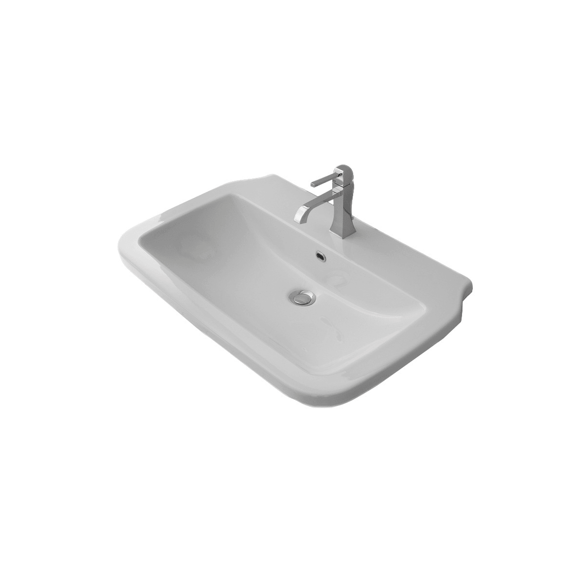 Ws Bath Collections Nova 60 White 23 5 8 Ceramic Wall Mounted