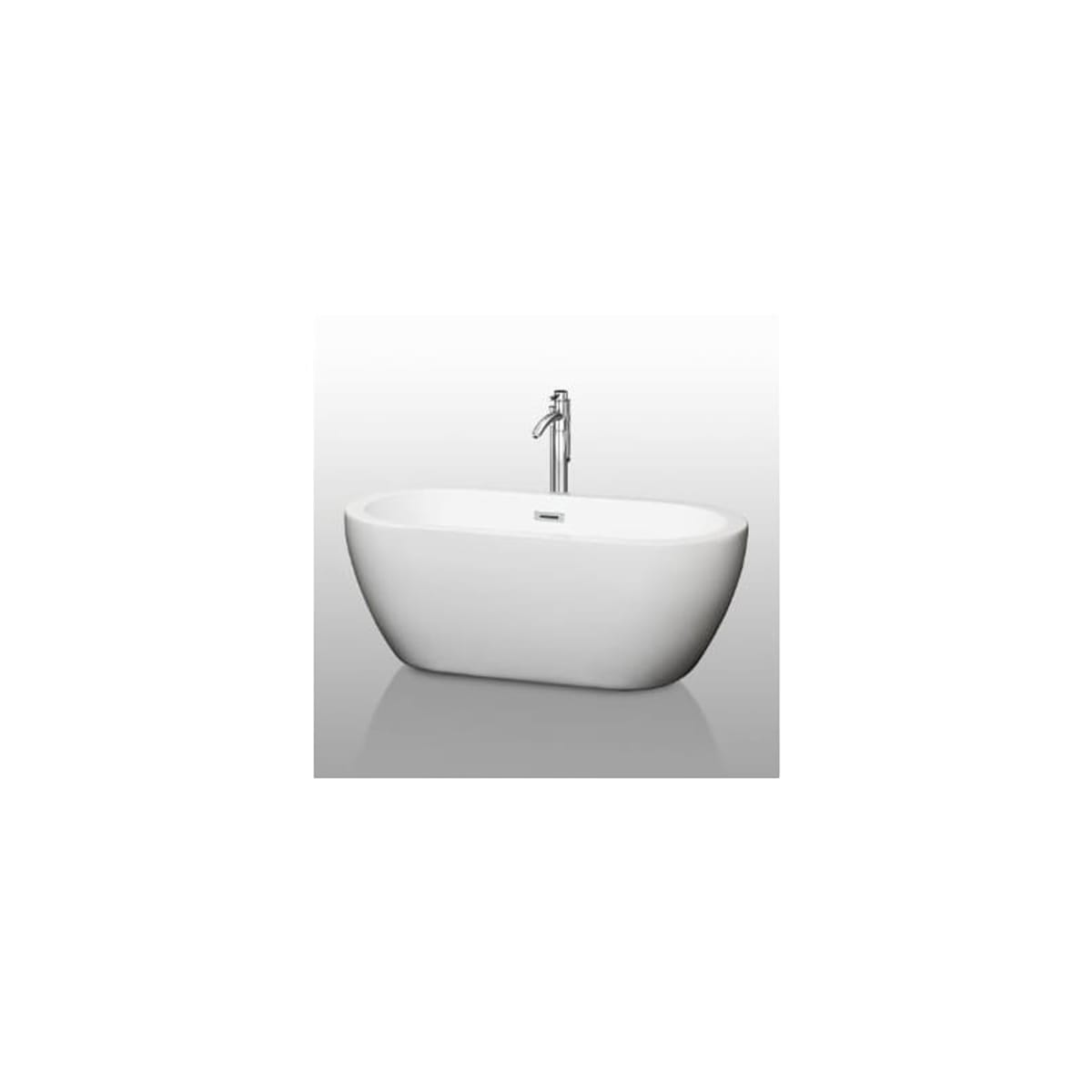 Wyndham Collection Wcobt100260 White Polished Chrome Trim Soho