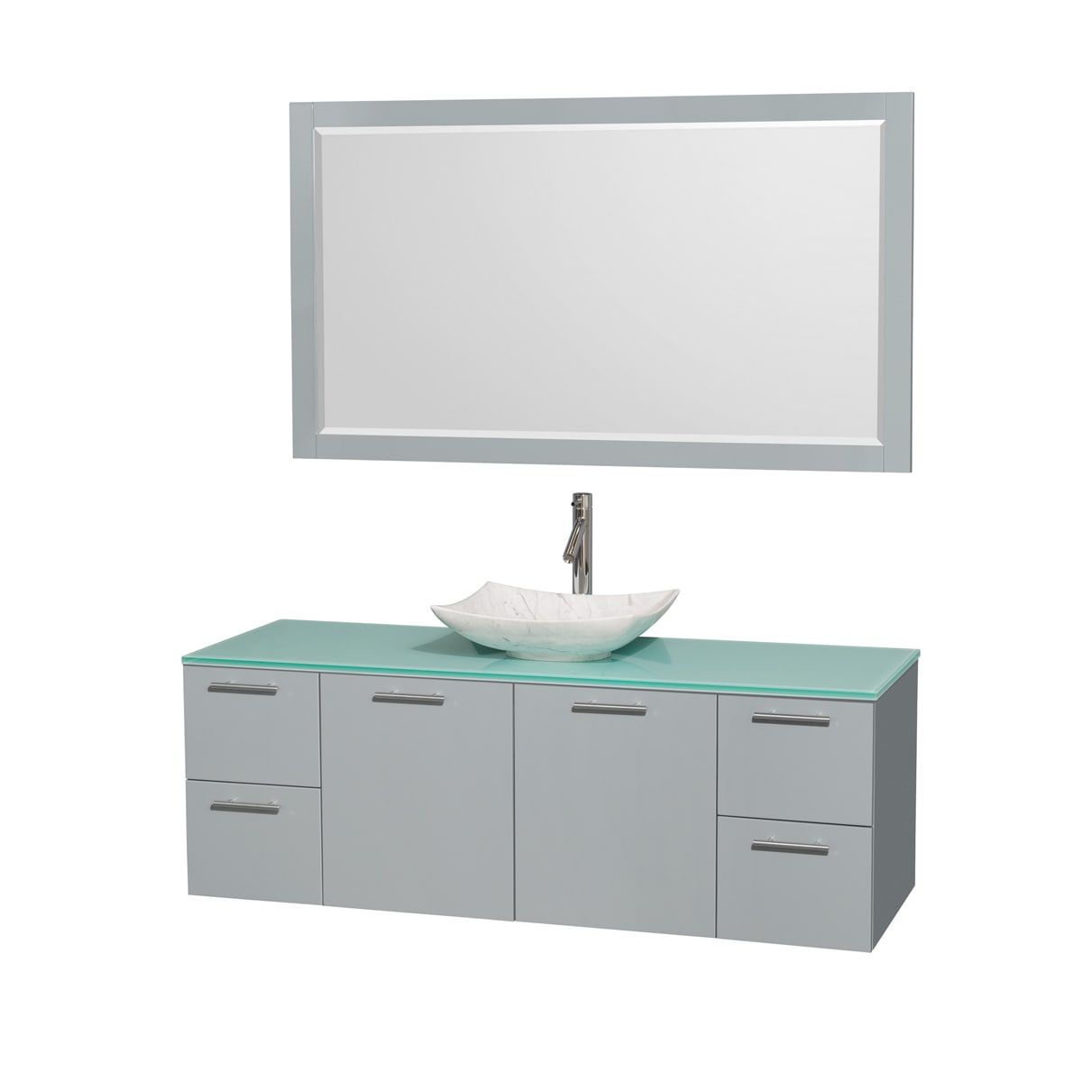 Wyndham Collection Wcr410060sdggggs6m58 Green Glass Top Wyndham Collection Wcr410060sdggggs6m58