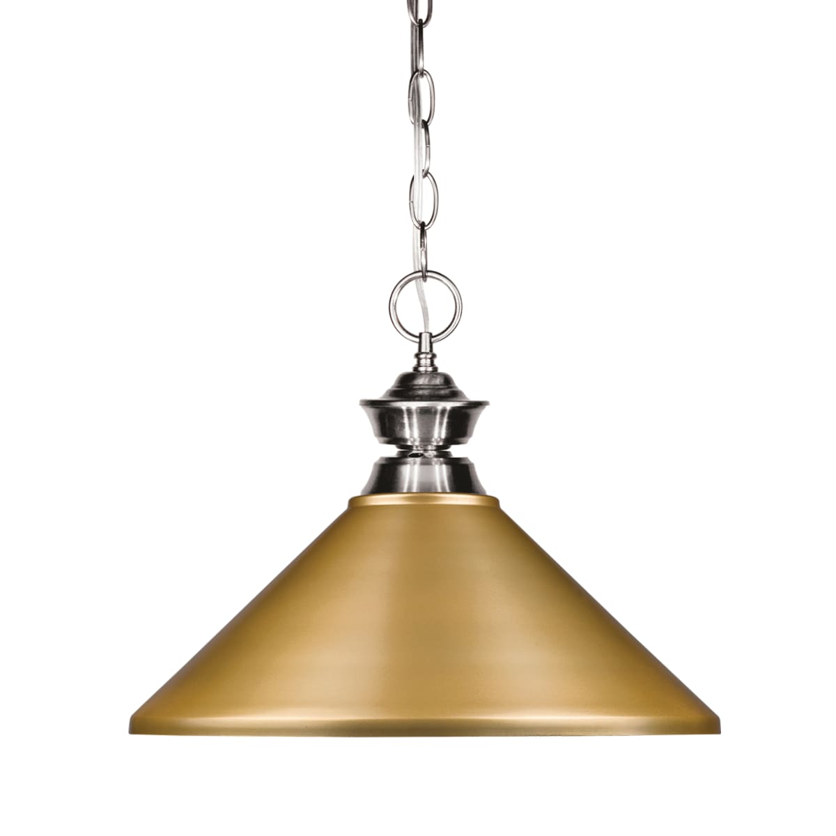 Z-Lite 100701BN-MSG Brushed Nickel Pendant Lights Single Light 14