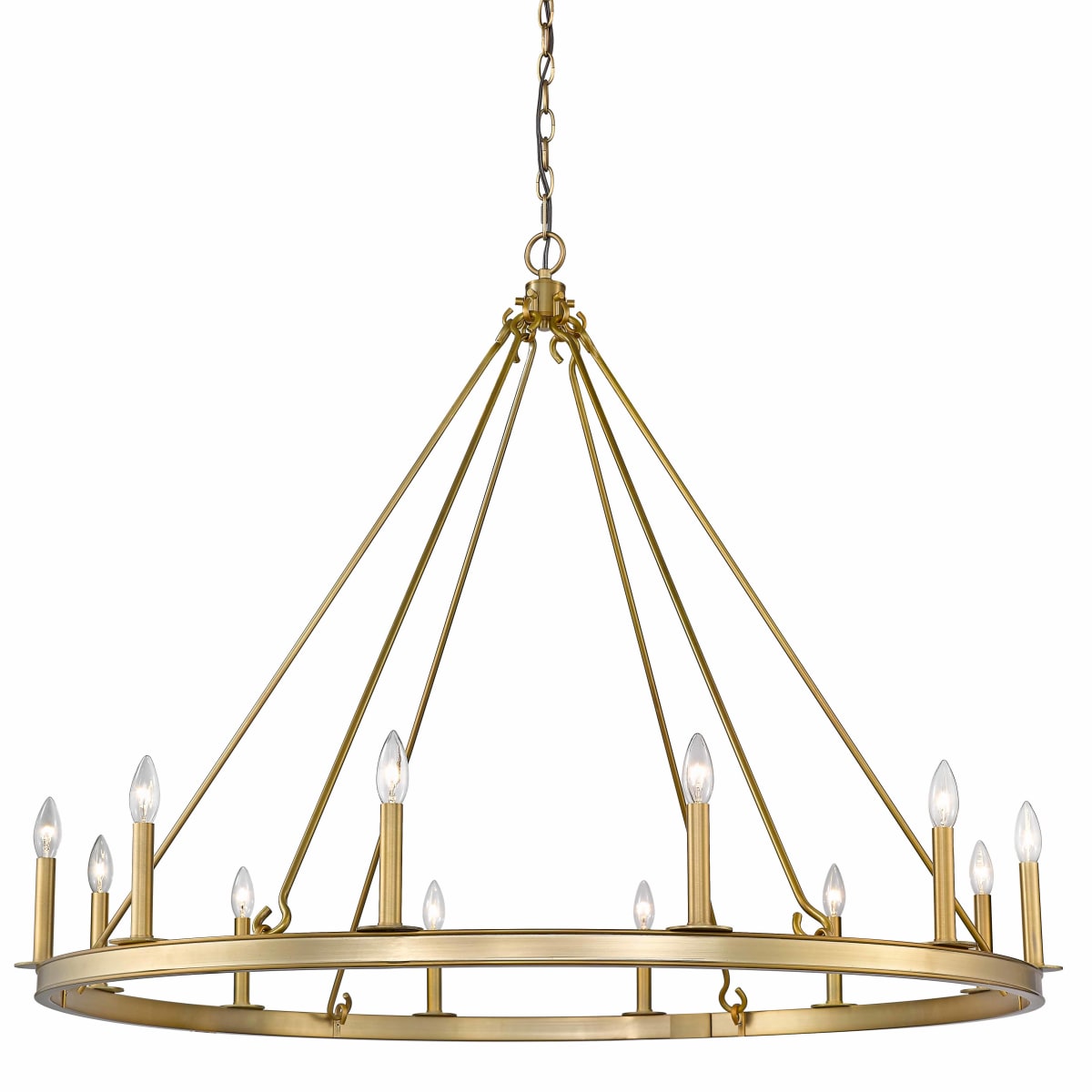送料無料◆2025新品  482R-12OBR Z-Lite Olde 48 Light 12 Barclay Brass ジャケット・アウター