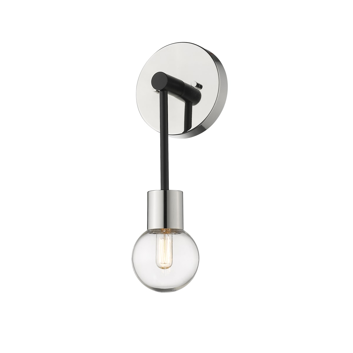 Z-Lite 621-1S-MB-PN Matte Black / Polished Nickel Neutra 16