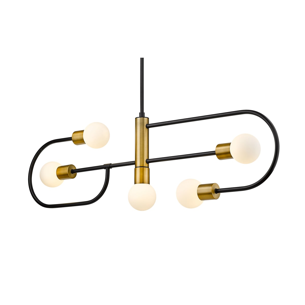 人気大割引 Z-Lite 621-5L-MB-FB Matte Black / Foundry Brass Neutra 5 ジャケット・アウター