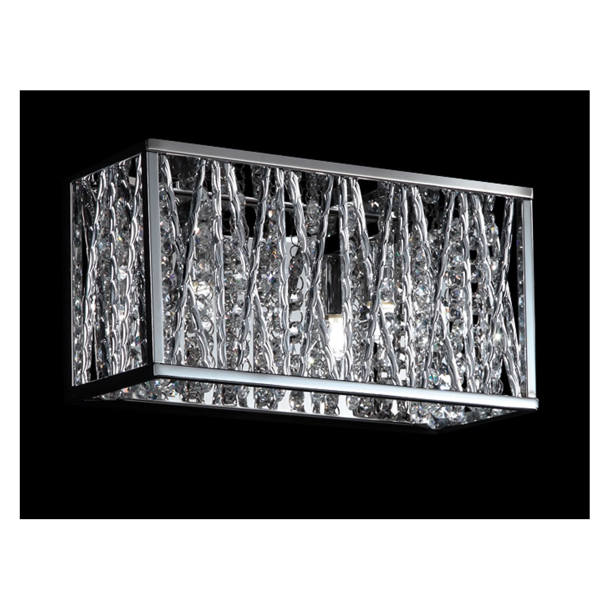 Z Lite 872CH 34 Chrome Terra 7 Light 34 Wide Crystal Linear Chandelier LightingDirect