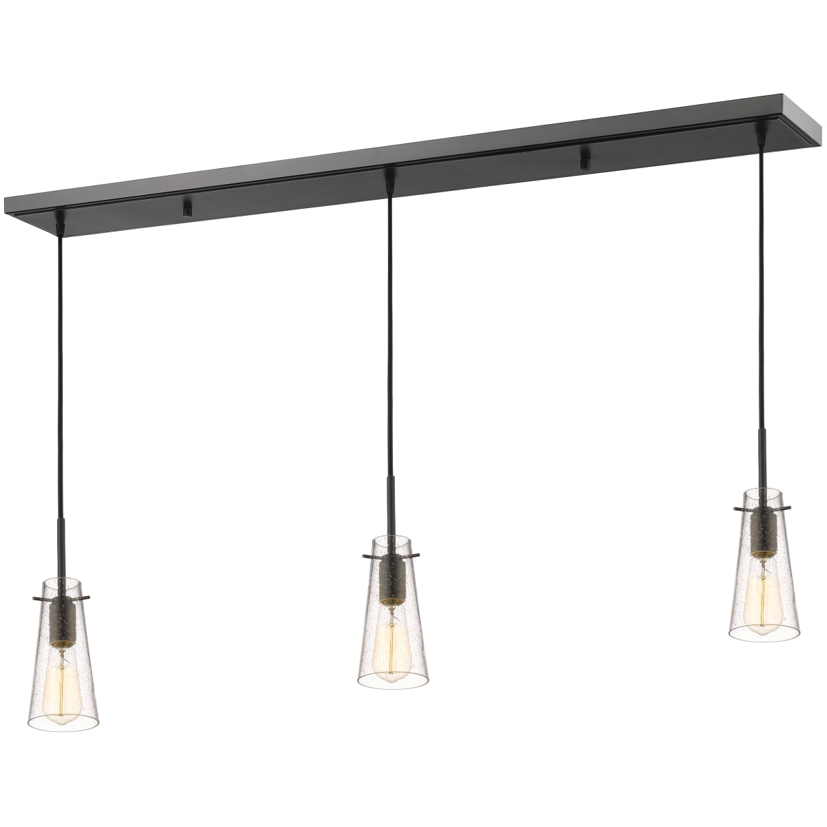 Z-Lite 132MP-3BN Brushed Nickel Monte 3 Light Linear Pendant