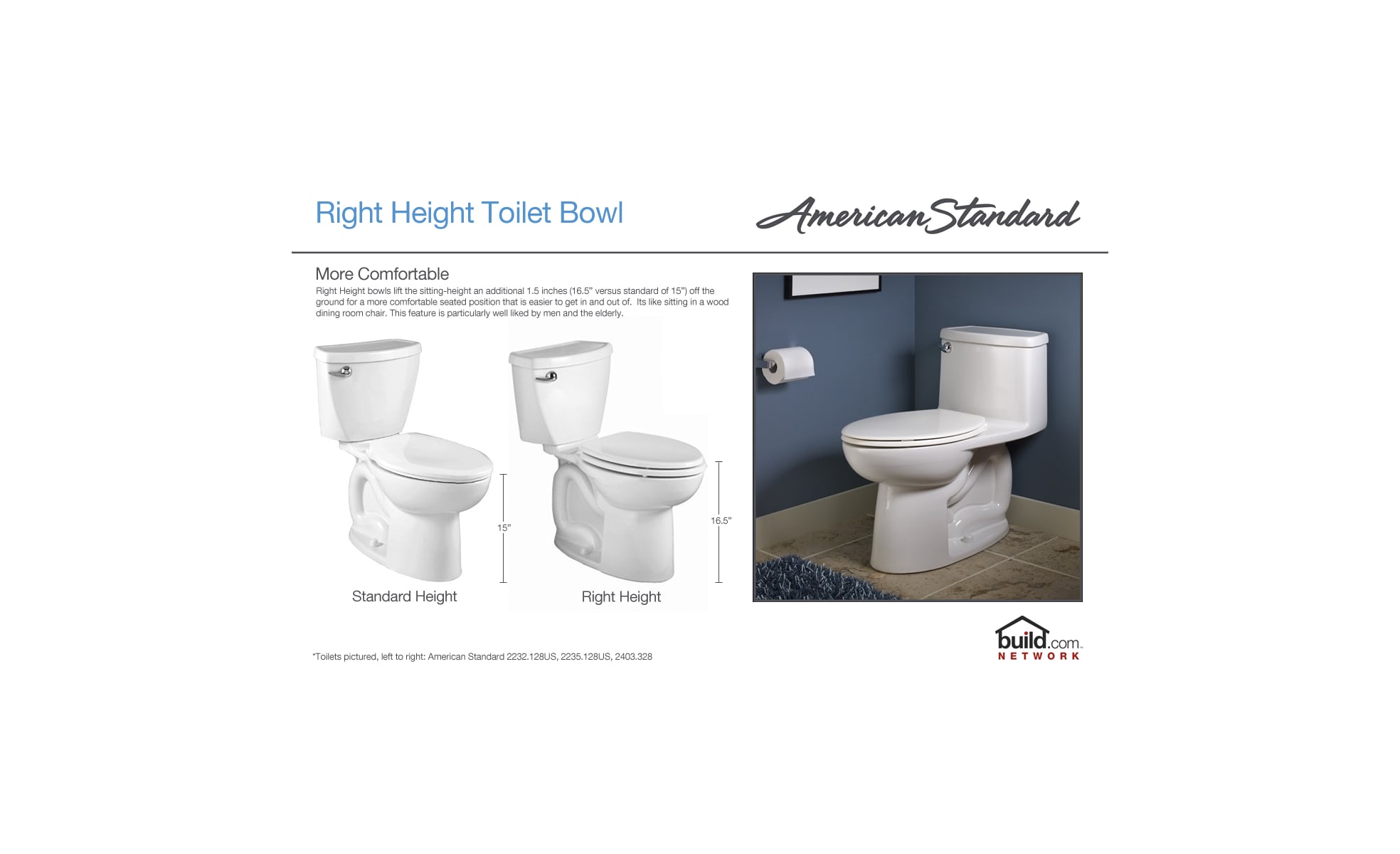 American Standard 2034.014.222 Champion-4 Right Height One-Piece Elongated Toilet Linen 