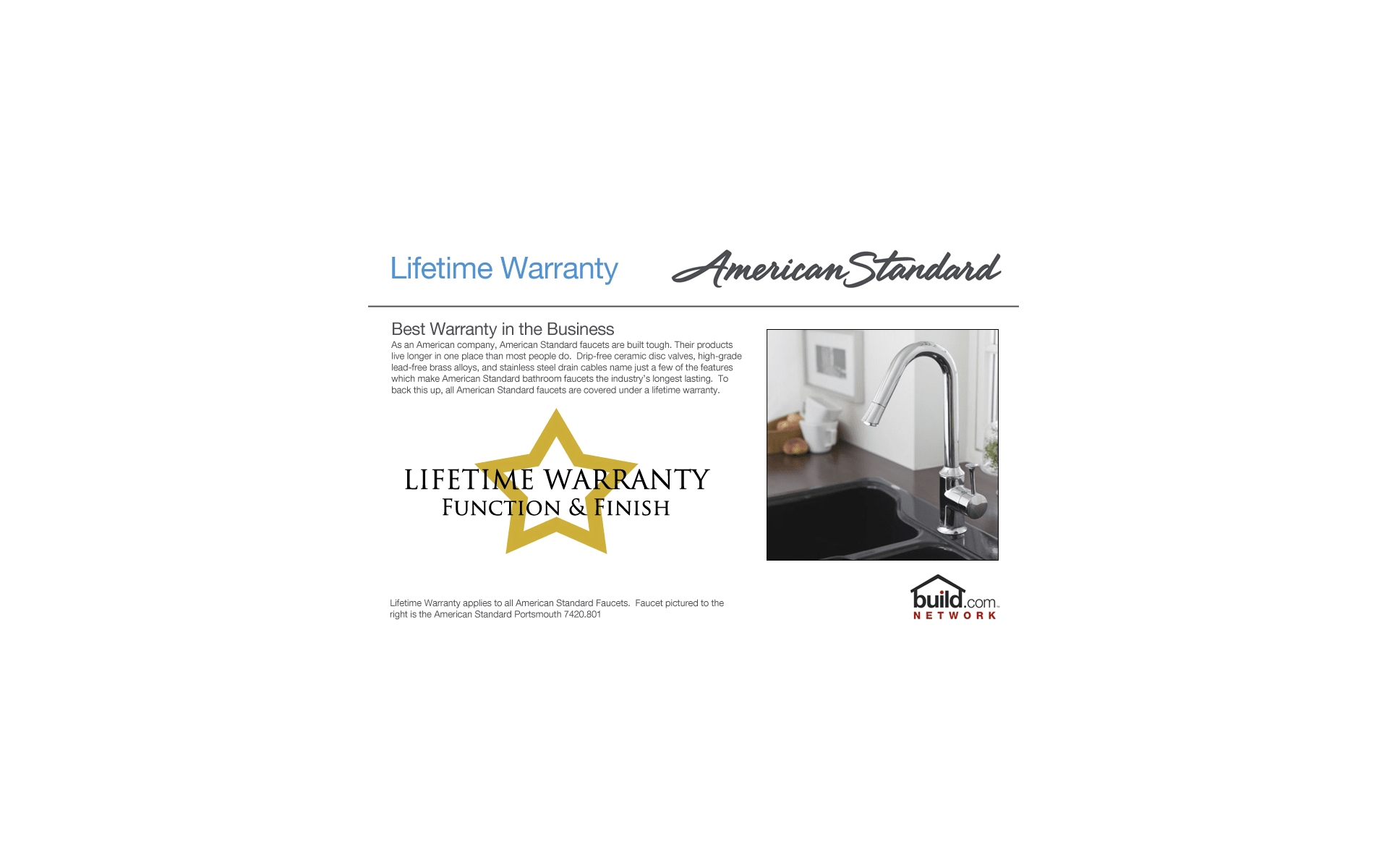 American Standard 8411f Polished Chrome Cadet Kitchen Faucet With American Standard 8411f Polished Chrome Cadet Kitchen Faucet With Side Spray