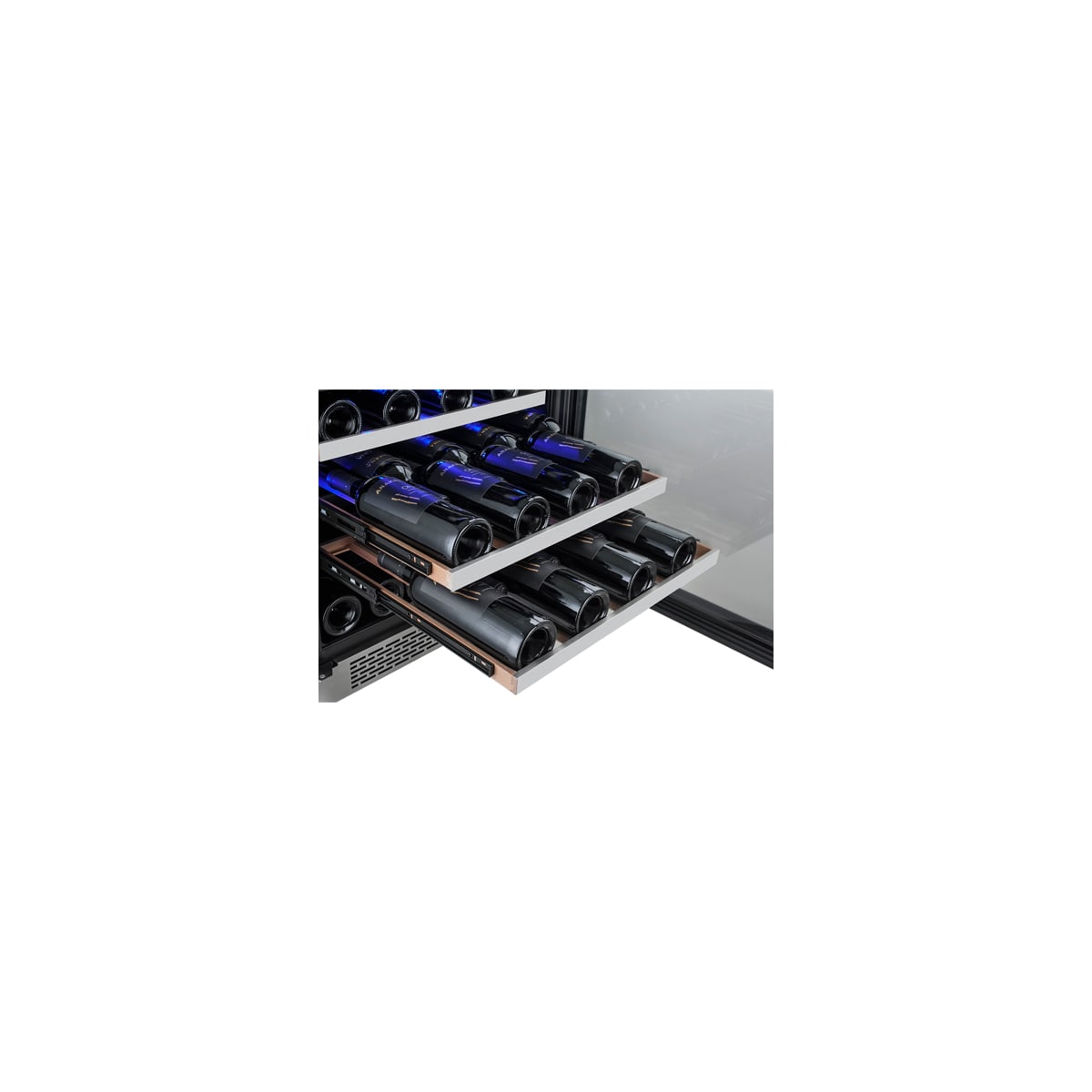 Avallon Awc241dzlh 46 Bottle Dual Zone Built In Wine Cooler Left