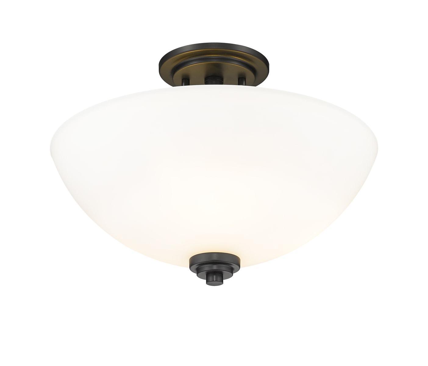 Bellevue ZCF11603MBK Matte Black Pauline 3 Light 16