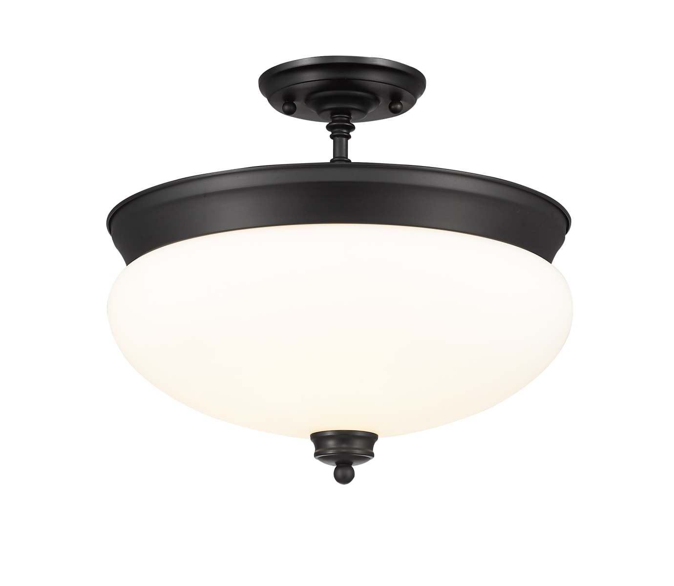 Bellevue ZCF89137MBK Matte Black Zama 3 Light 15