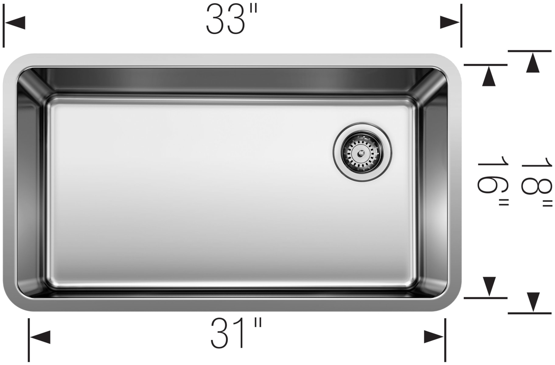Blanco 442763 Stainless Steel Formera 33