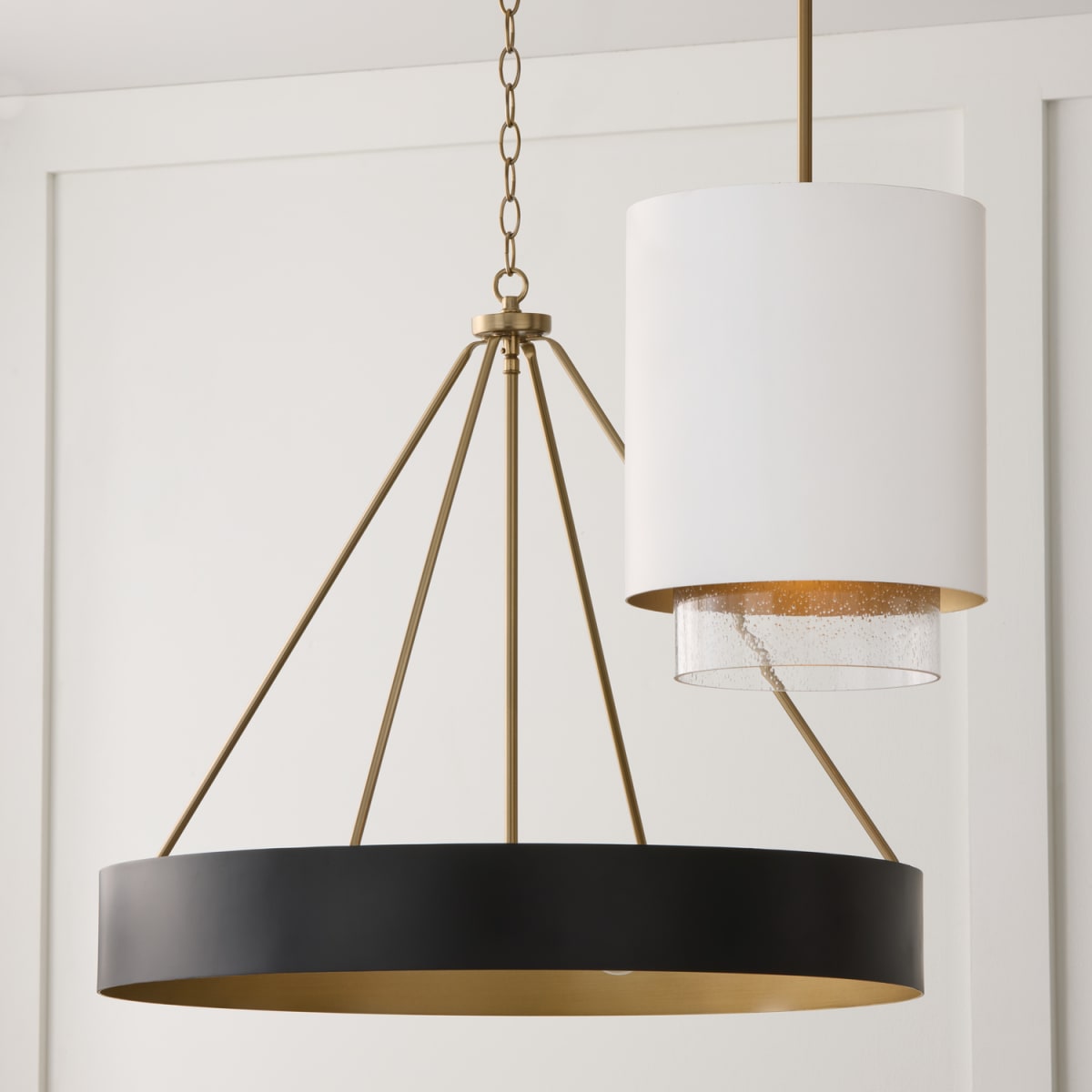 Capital Lighting 453041RK Matte Brass / Black Weller 4 Light