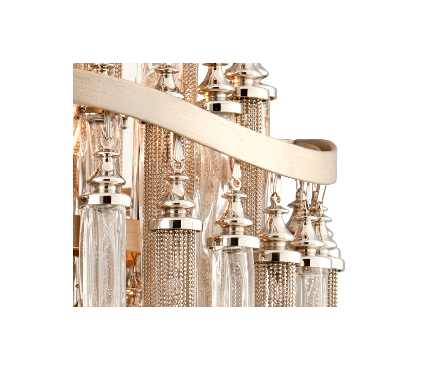 Corbett Lighting 176-13-WSL Tranquility Silver Leaf Chimera