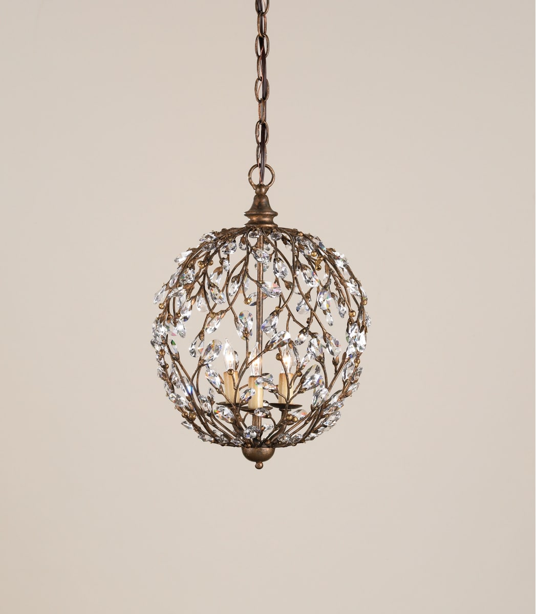 Currey and Company 9652 Cupertino Crystal Bud Sphere Chandelier -  LightingDirect.com