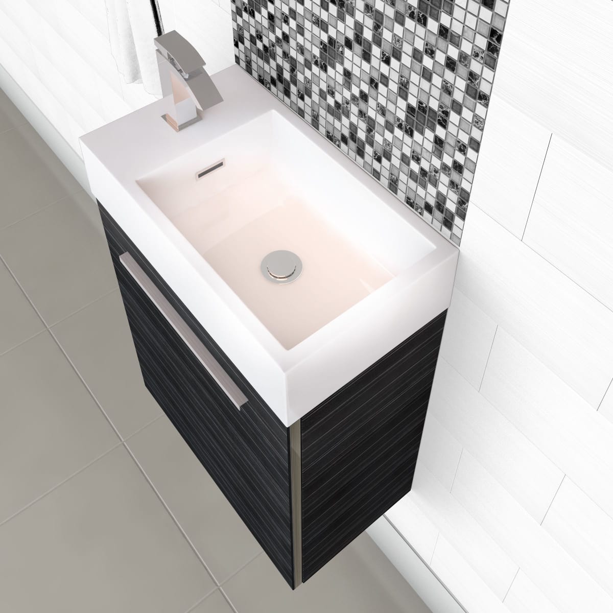 Cutler Kitchen and Bath FV EURO3 Gray Matte Boutique 18