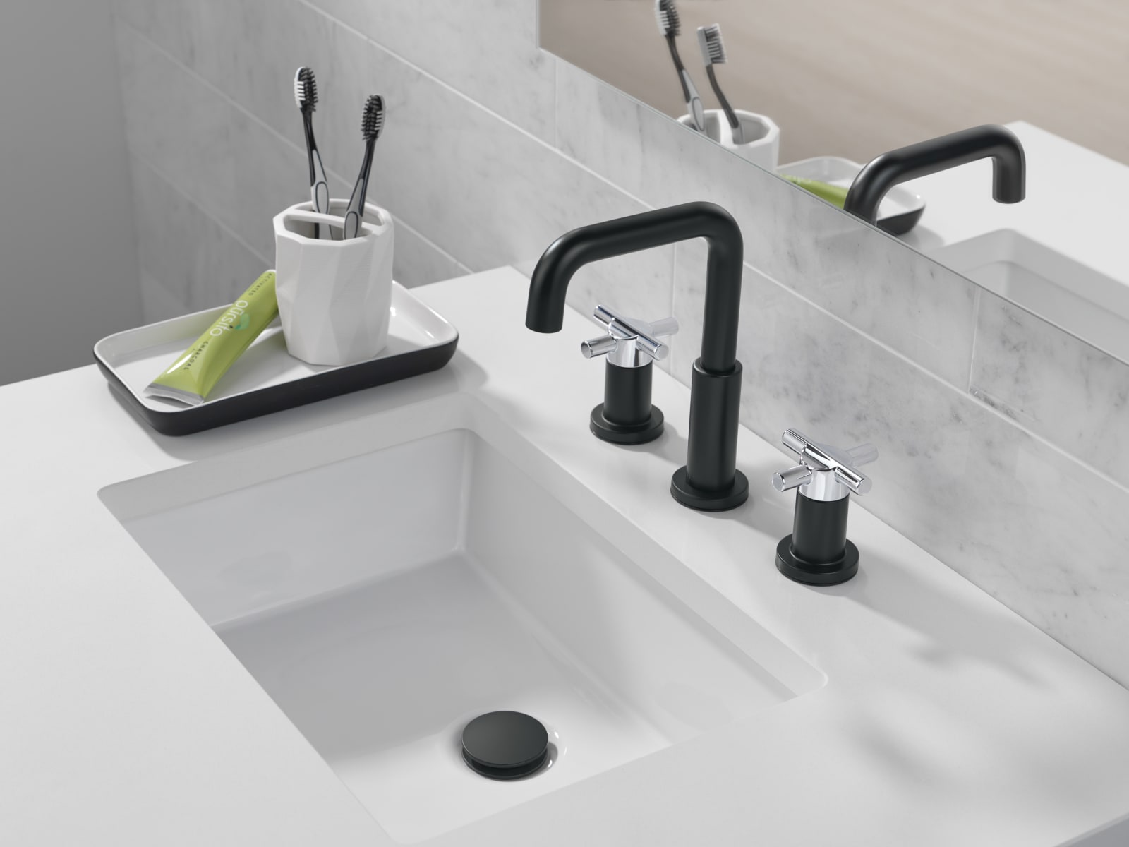 限定アウトレットセール：通販 Black Matte 35894LF-BL Delta Nicoli Widespread GPM 1.2 スマートフォン本体