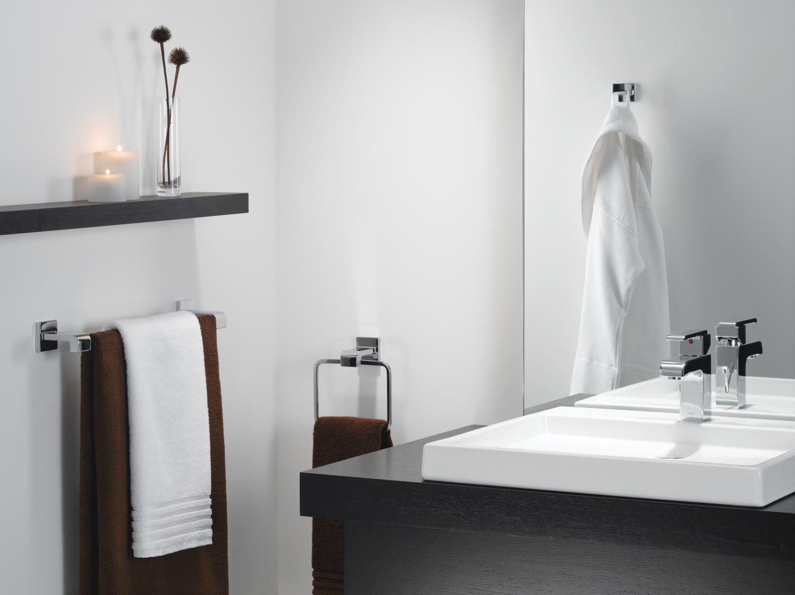 Delta 77535 BL Matte Black Ara Single Robe Hook FaucetDirect