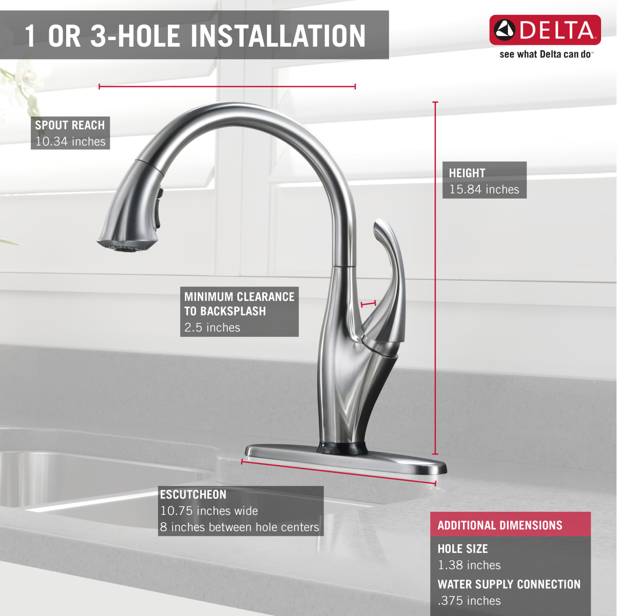 Delta 9192T-SSSD-DST Brilliance Stainless Addison Pull-Down ...