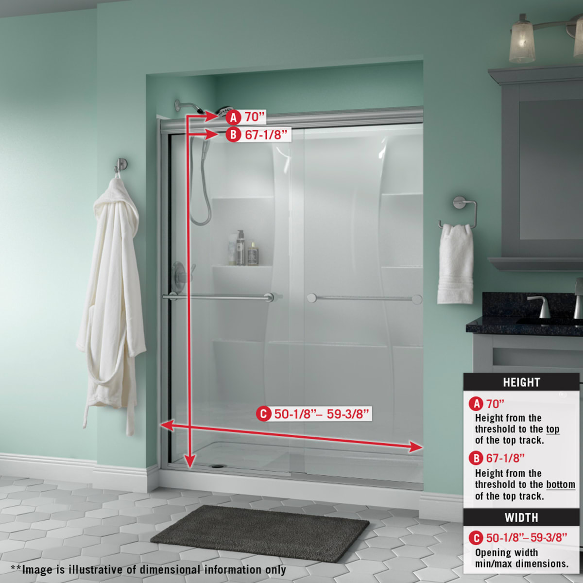 Delta shower deals doors