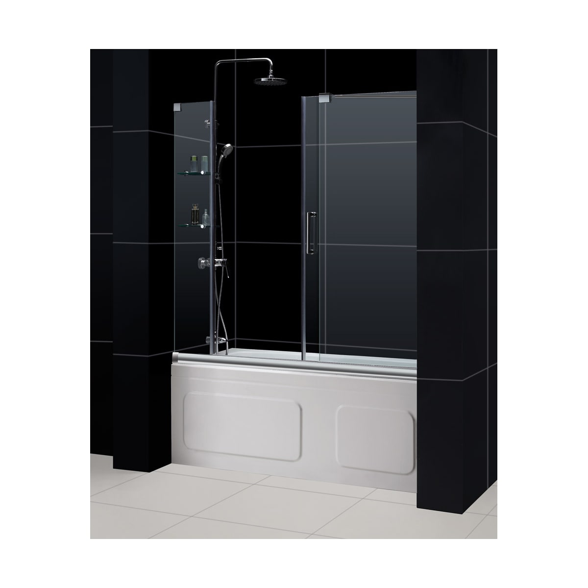 Dreamline Shdr 19605810 04 Brushed Nickel Mirage 58 High X