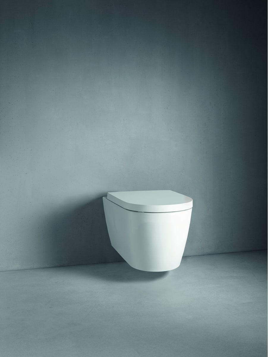 Duravit 2530090092 White ME by Starck 1.28/0.8 GPF Dual Flush Wall 