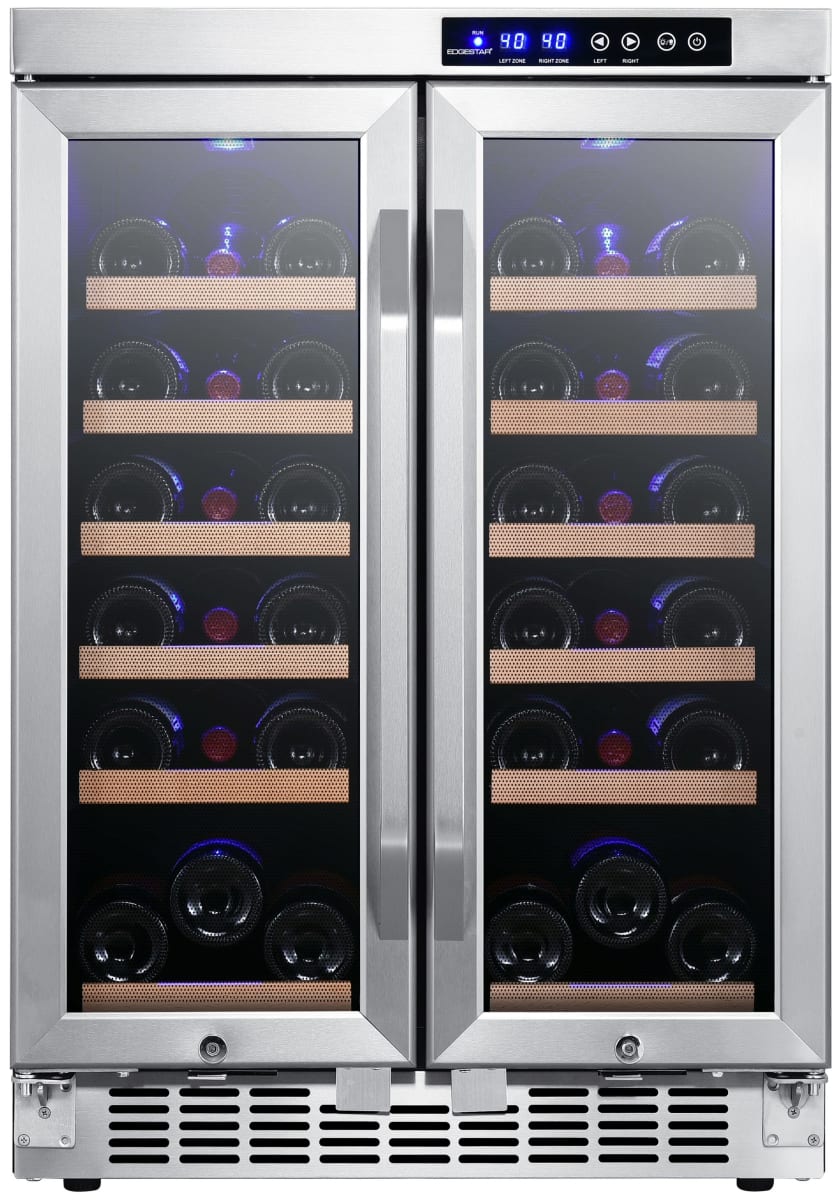 24 Inch Wide 36 Bottle Built-In Wine Cooler with Dual Cooling Zones