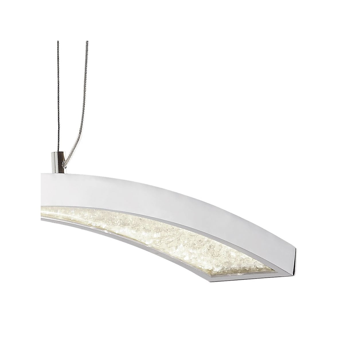 Elan 83498 Chrome Crushed Ice Linear Chandelier Lightingshowplace Com