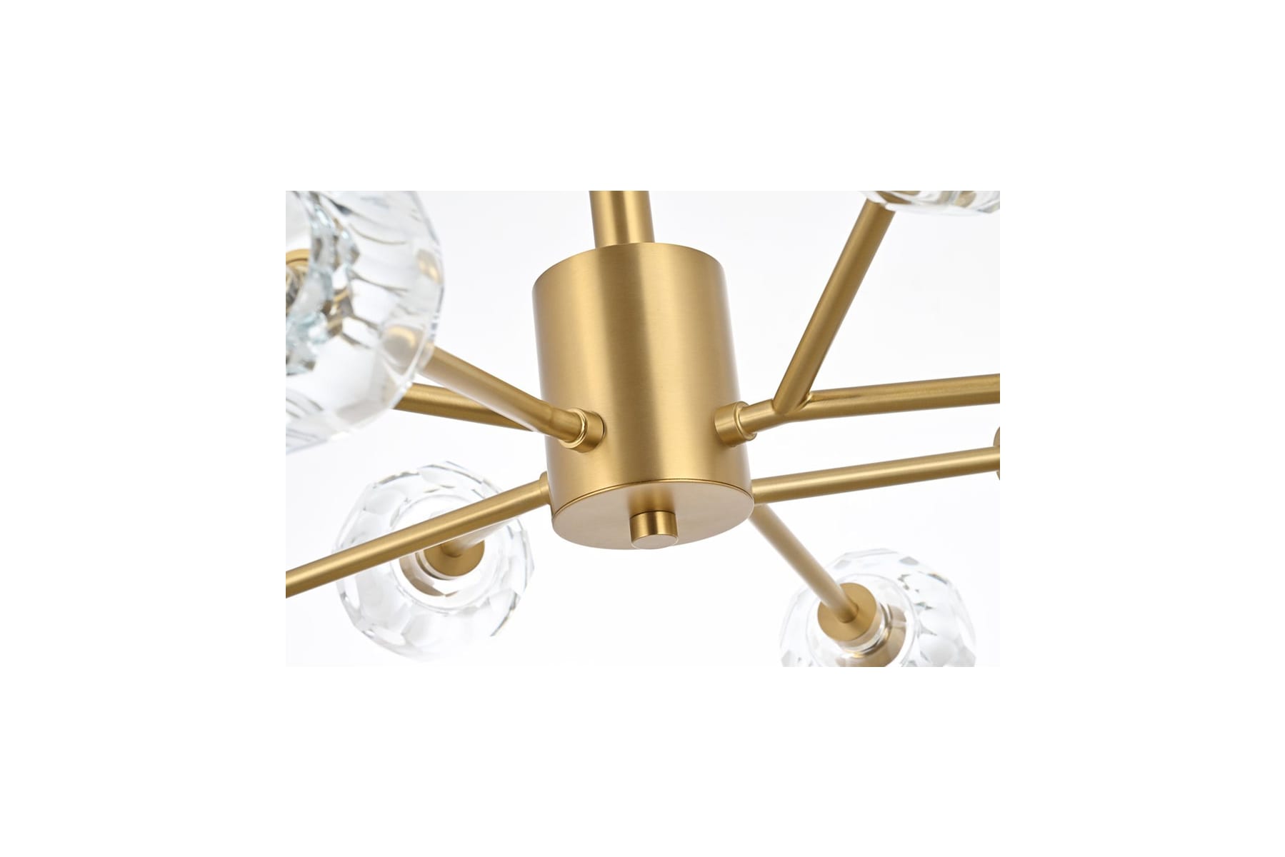 Elegant Lighting 3509D24G Gold / Clear Graham 8 Light 24 Elegant Lighting 3509D24G Gold / Clear Graham 8 Light 24