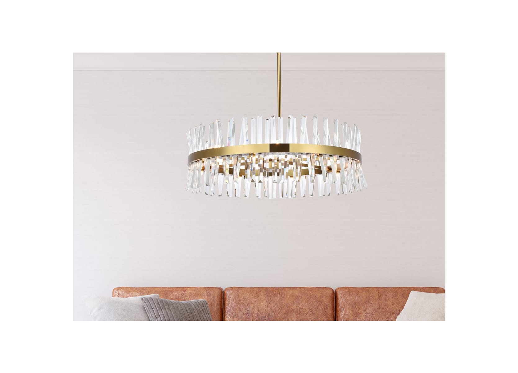 【新品、本物、当店在庫だから安心】 Elegant Lighting 6200D36C Chrome Serephina 16 Light 36 ジャケット・アウター