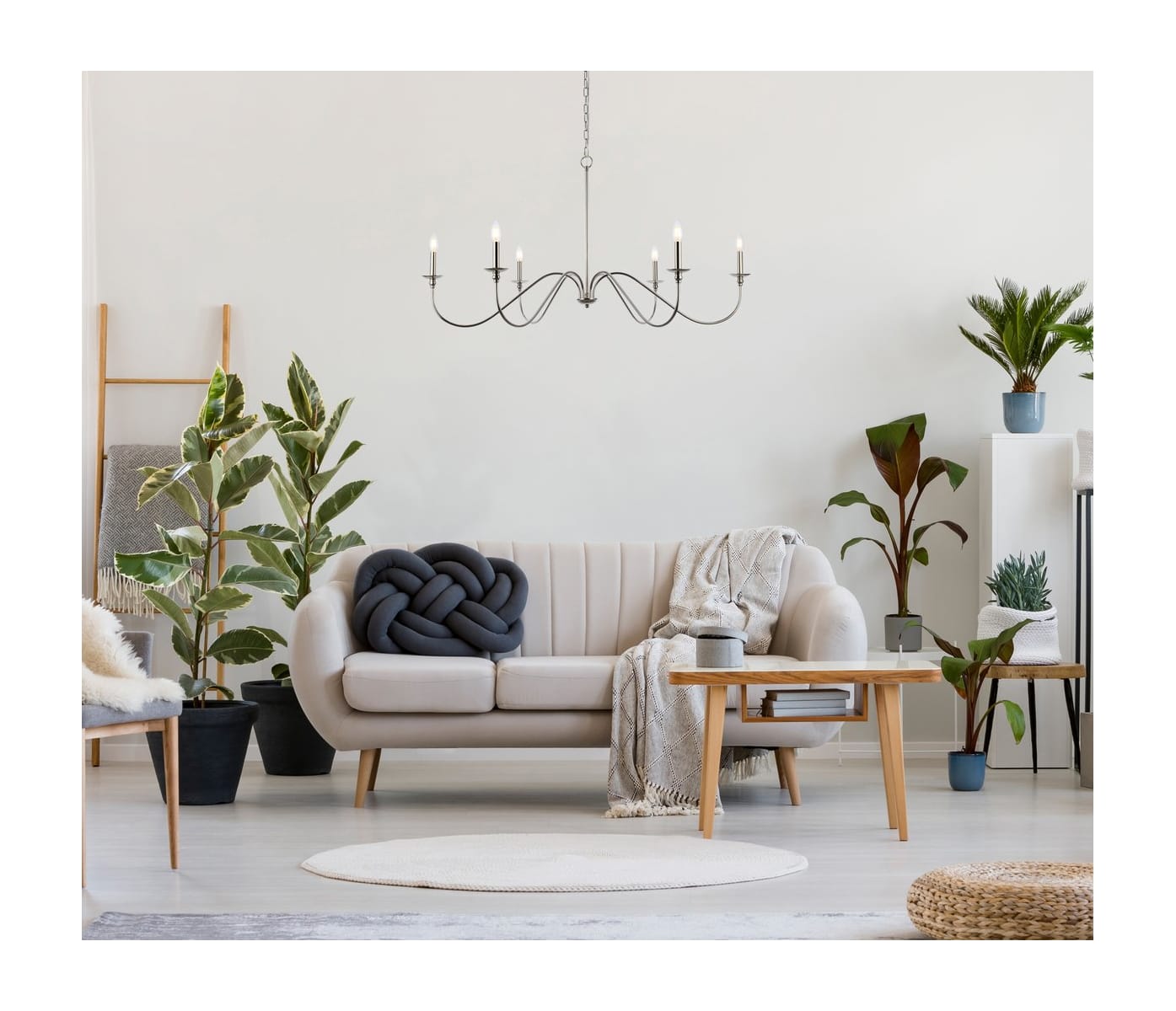 Elegant lighting rohan light chandelier top