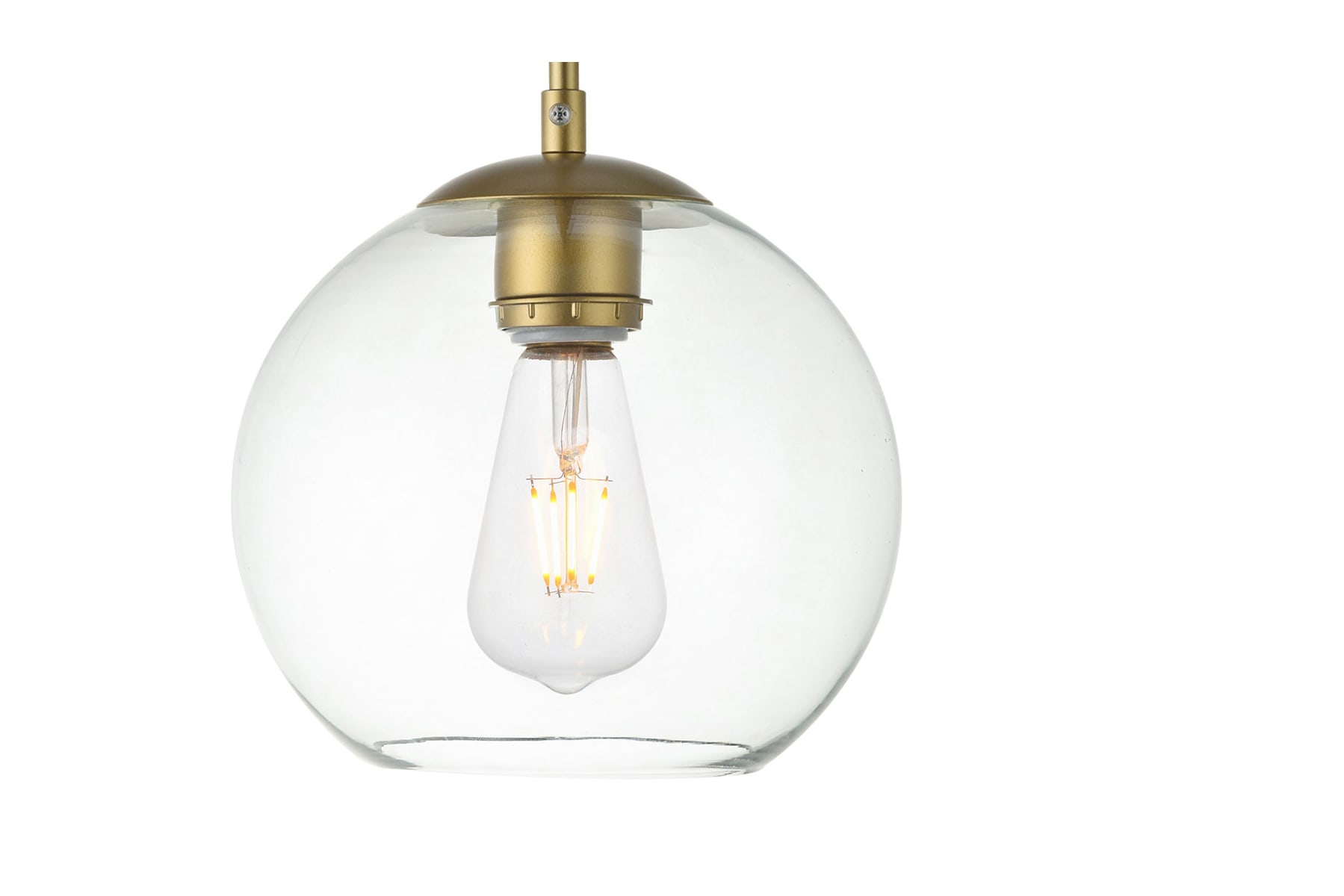 Elegant ld2236bk baxter 3 lights black pendant with clear glass shop