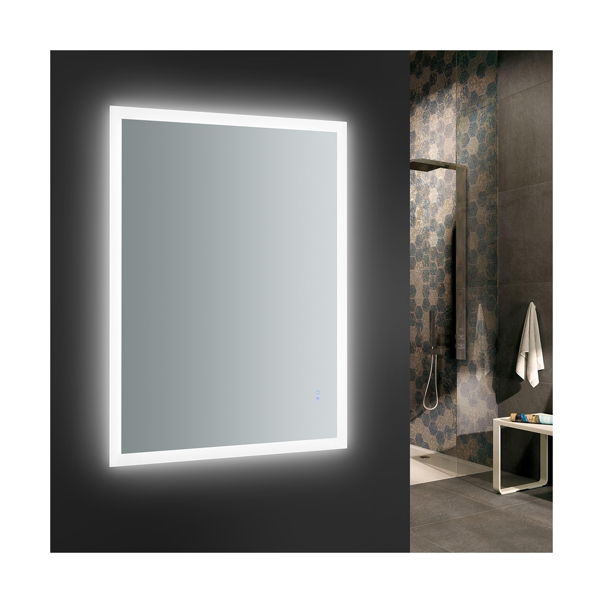Fresca Fmr014836 Mirror Luminosa 36 X 48 Framed Bathroom Mirror