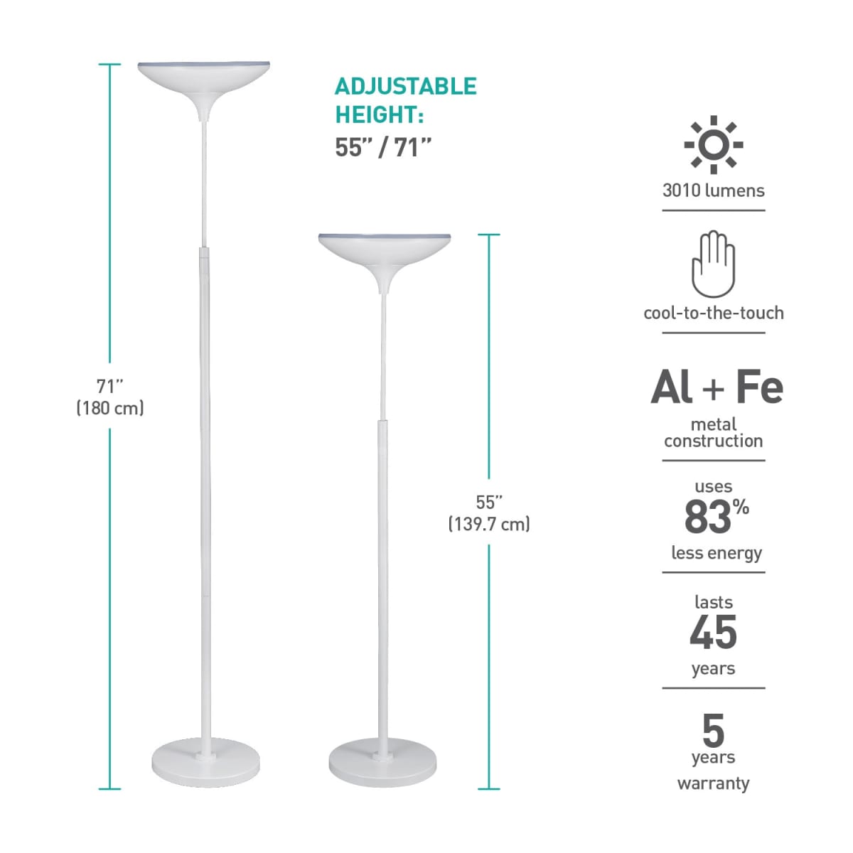 Globe electric led floor lamp torchiere outlet