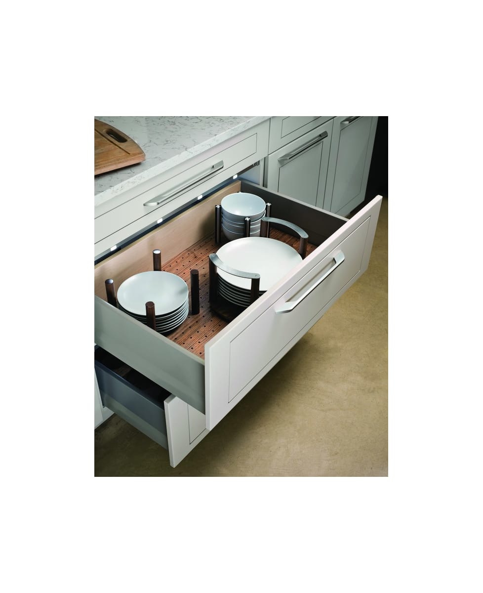 Hafele 557.47.880 Plate Holder Drawer Insert Birch Kitchen Organizers Accessories and Parts Drawer Organizer Accessories Dividers