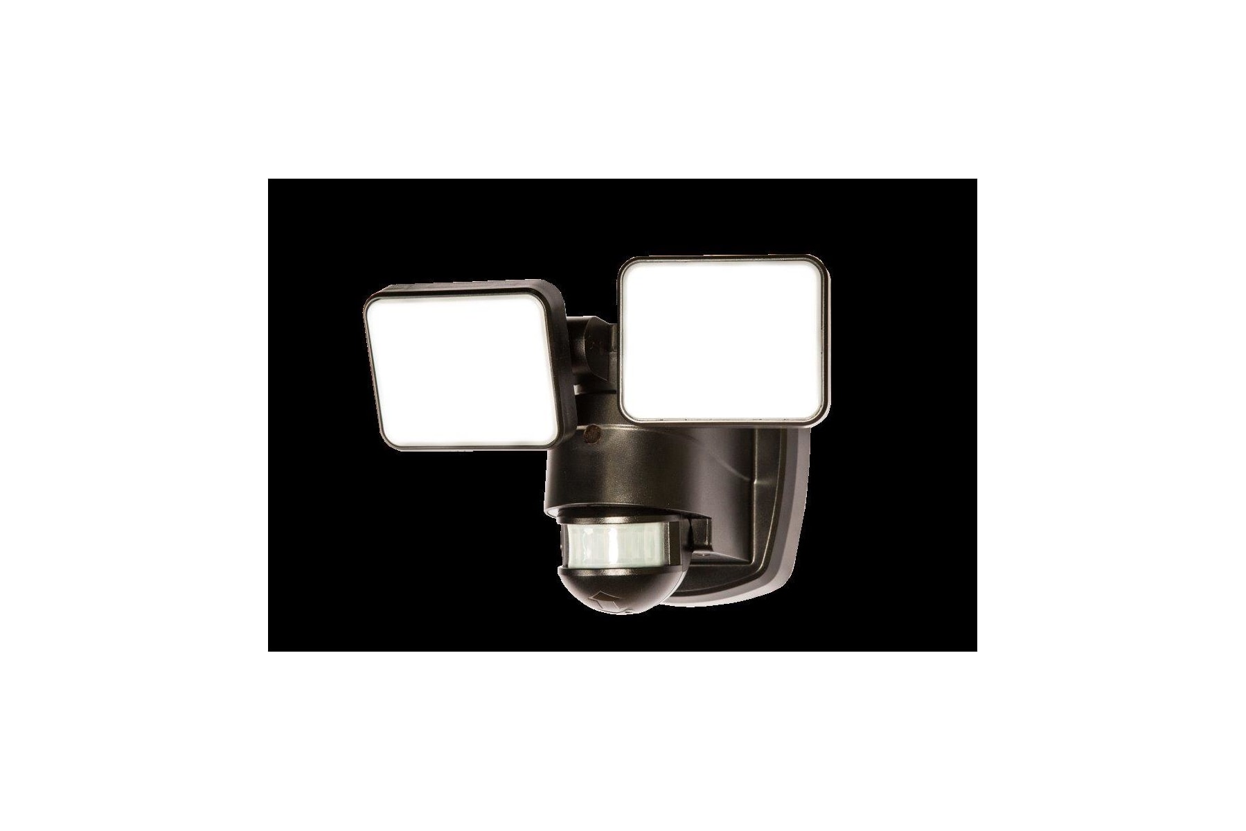 Heath Zenith HZ-5846 2 Light 7-1/4"W Integrated LED Outdoor Dual Black 