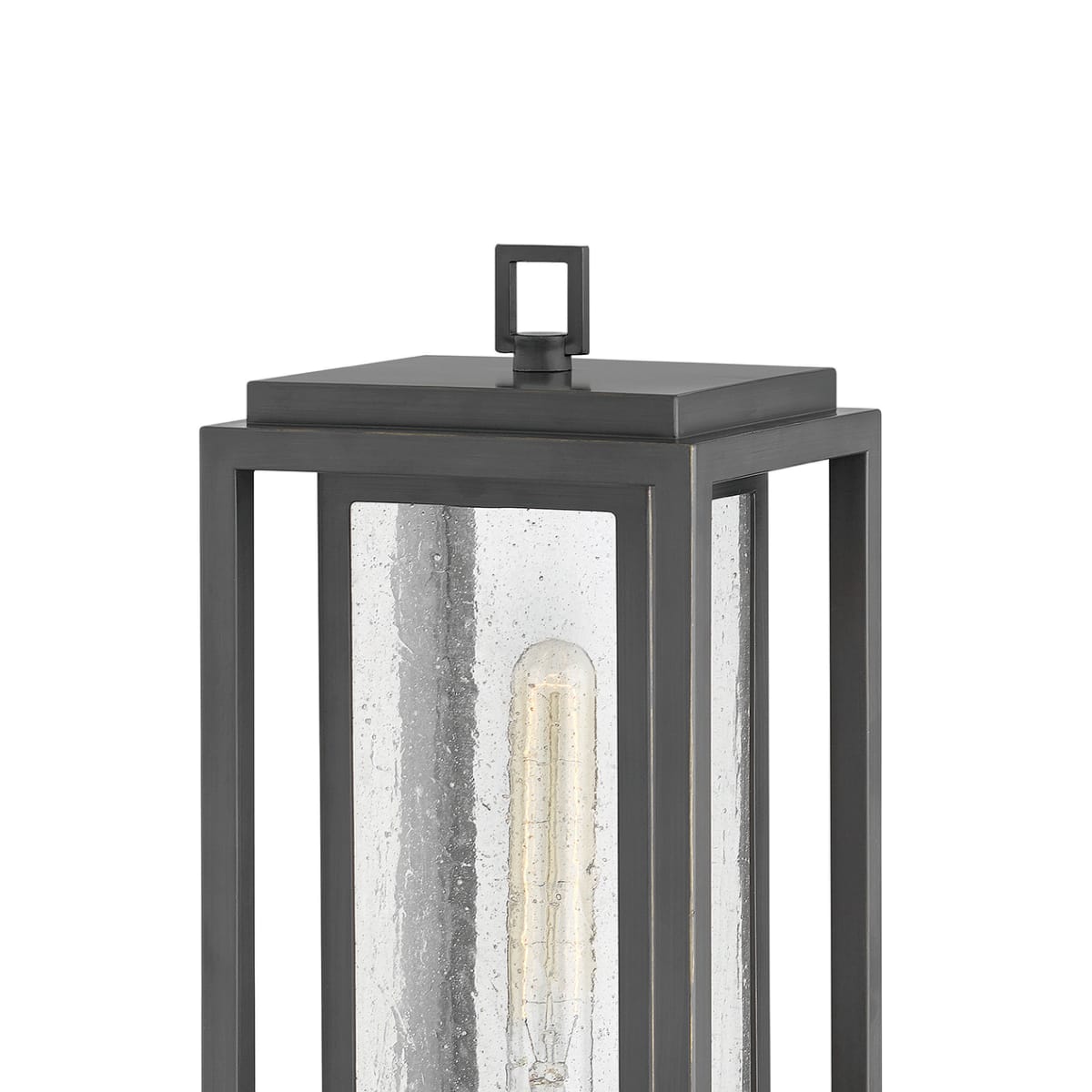 Hinkley Lighting 1861TK-LV Freeport 1 Light 21 Inch Tall LED Outdoor Post  Light in Textured Black with Clear Seedy Glass
