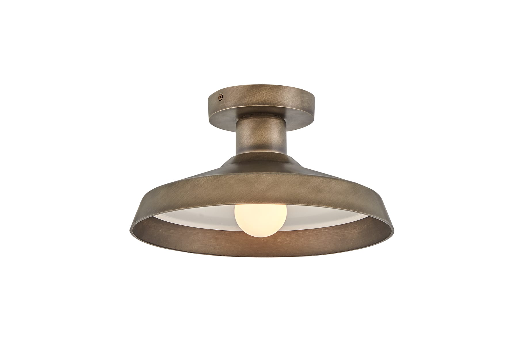 Semi flush barn light outlet