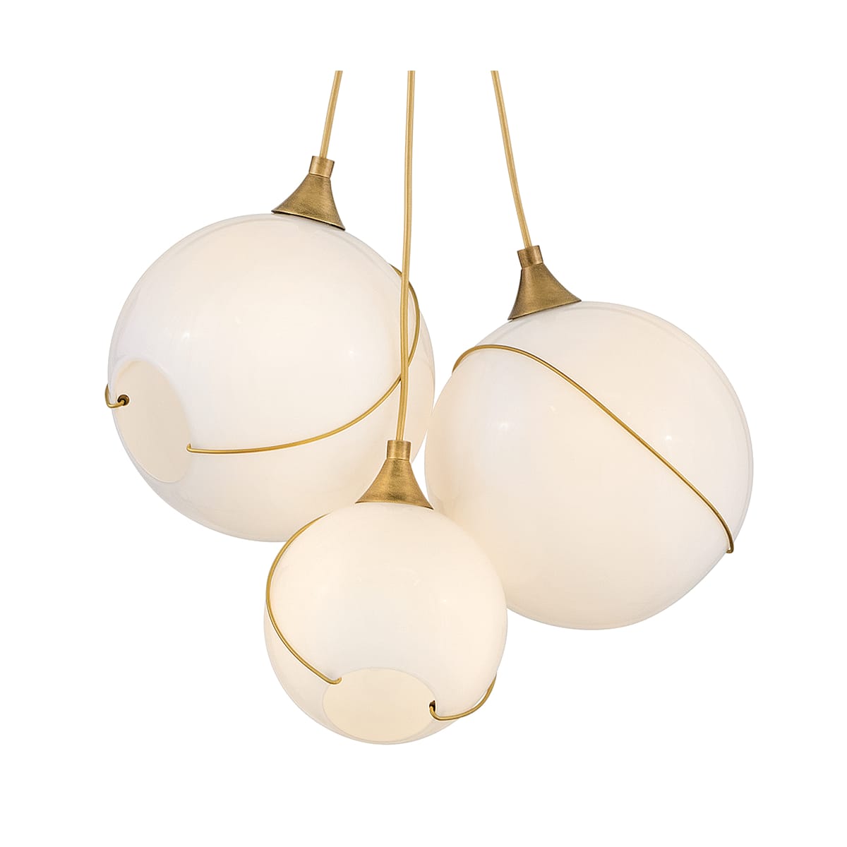 Hinkley Lighting 30304HBR Heritage Brass Skye 3 Light 18