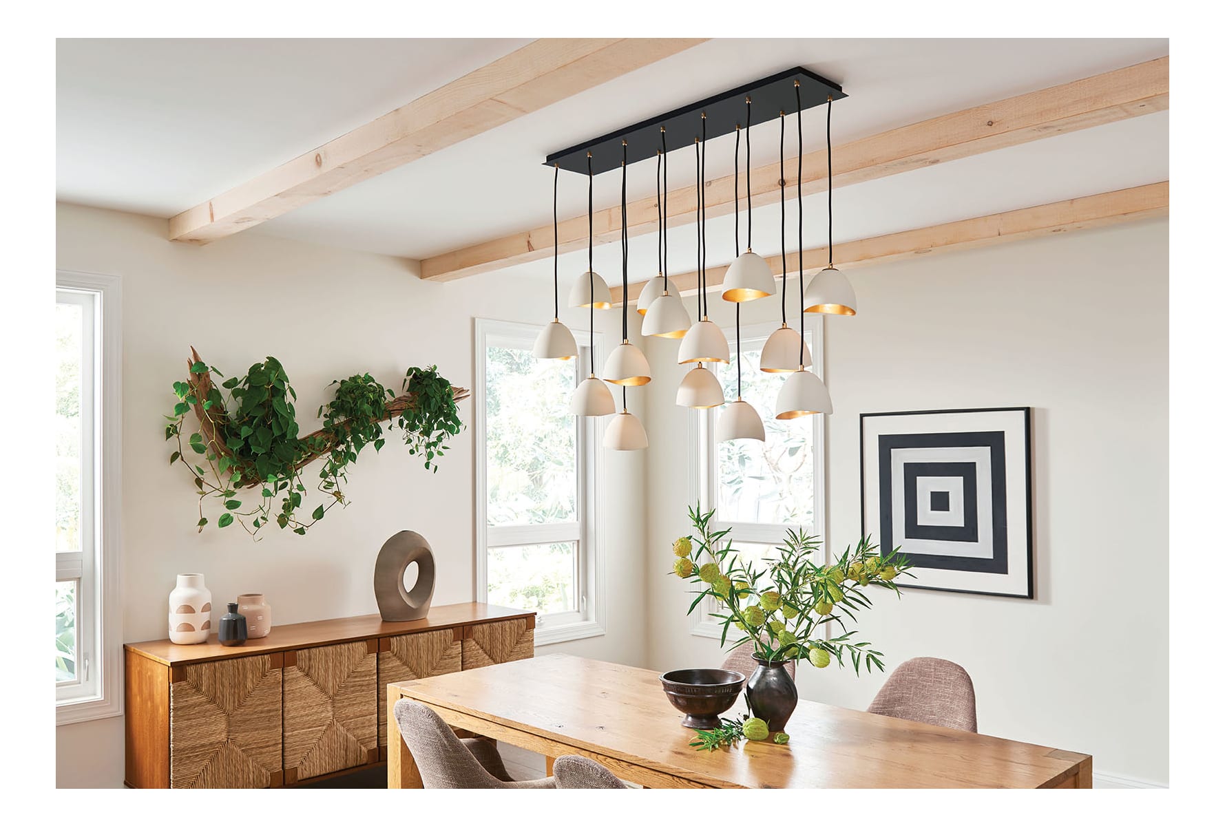 Hinkley Lighting 35909SHB Shell Black Nula 14 Light 49