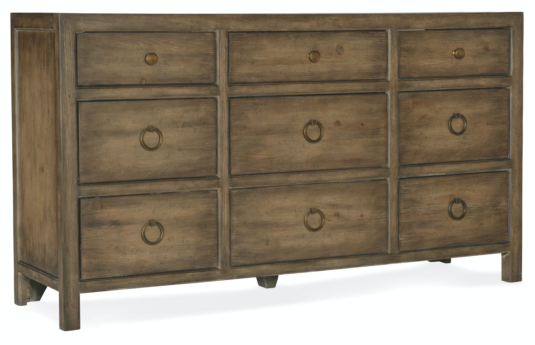 アテッサ新作モデル Hooker Furniture 6015-90202-89 Cliffside Brown Sundance 68 ハウス