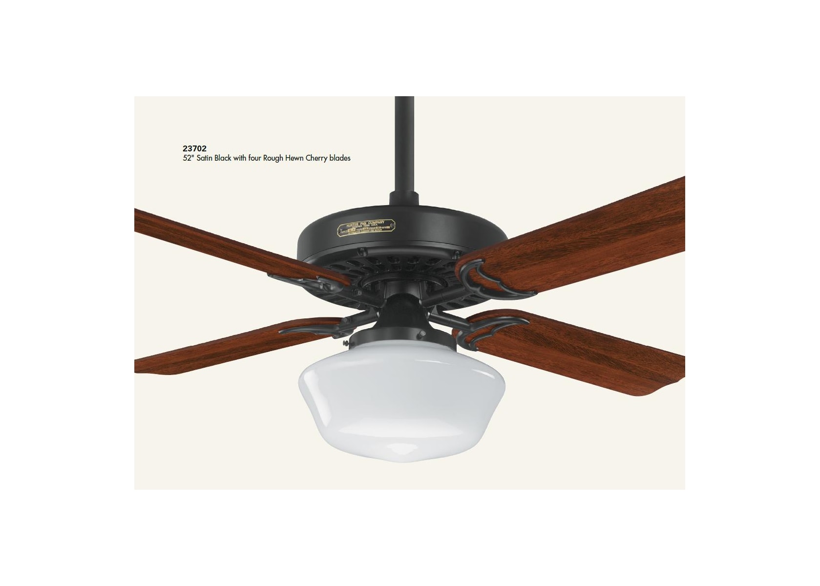 Hunter 23702 Satin Black Original 52