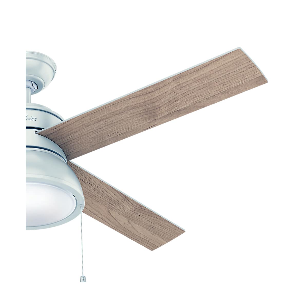 Hunter 54153 Polished Nickel Loki 52 4 Blade Indoor Ceiling Fan